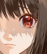 Sad anime girl eyes are Amogus wearing shoes - YouTube