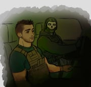 ghost and soap (call of duty and 1 more) drawn by sasha_shkret