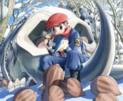 hitmonlee and hitmonchan (pokemon) drawn by mukiguri