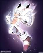 sonic the hedgehog and hyper sonic (sonic) drawn by spacecolonie