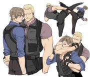leon s. kennedy and jack krauser (resident evil and 1 more) drawn by  tatsumi_(psmhbpiuczn)
