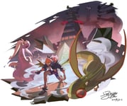 duraludon, celesteela, and gigantamax duraludon (pokemon) drawn by  fukidashi_cotton