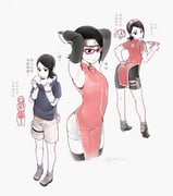 uchiha sasuke and uchiha sarada (naruto and 2 more) drawn by suzu_(tg_390)