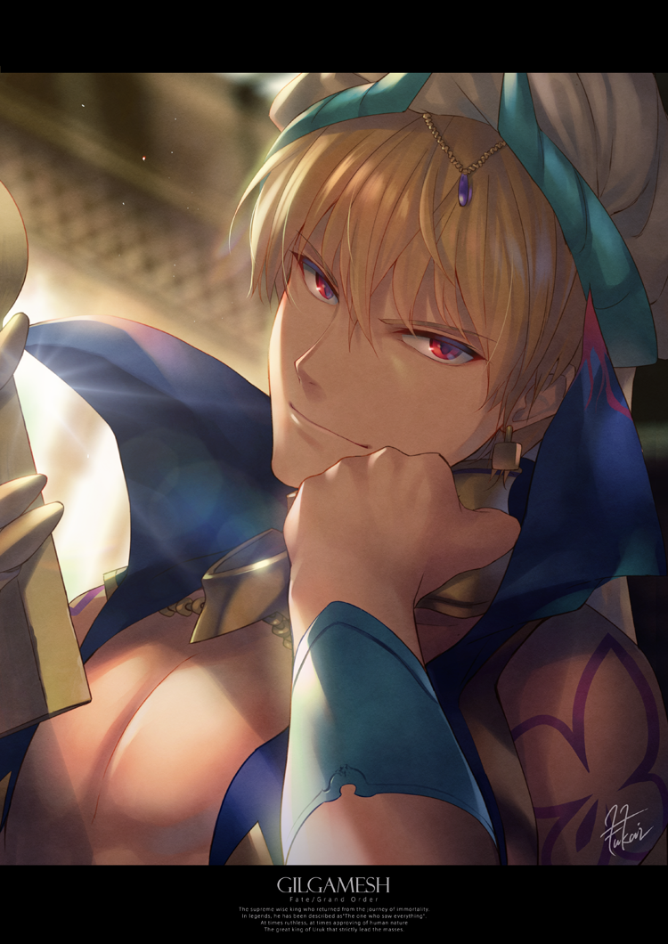 gilgamesh (fate and 1 more) drawn by fukai_ryosuke