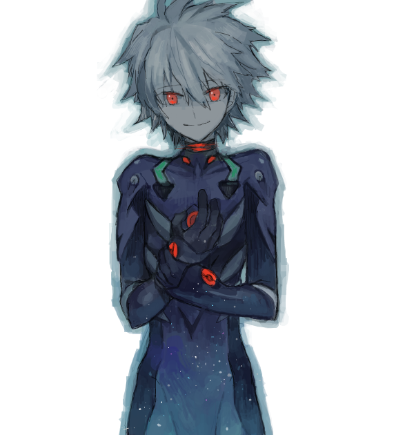 nagisa kaworu (neon genesis evangelion and 2 more) drawn by ho_(10-vanilla)