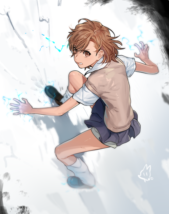 misaka mikoto (toaru majutsu no index and 1 more) drawn by rod_(rod4817)