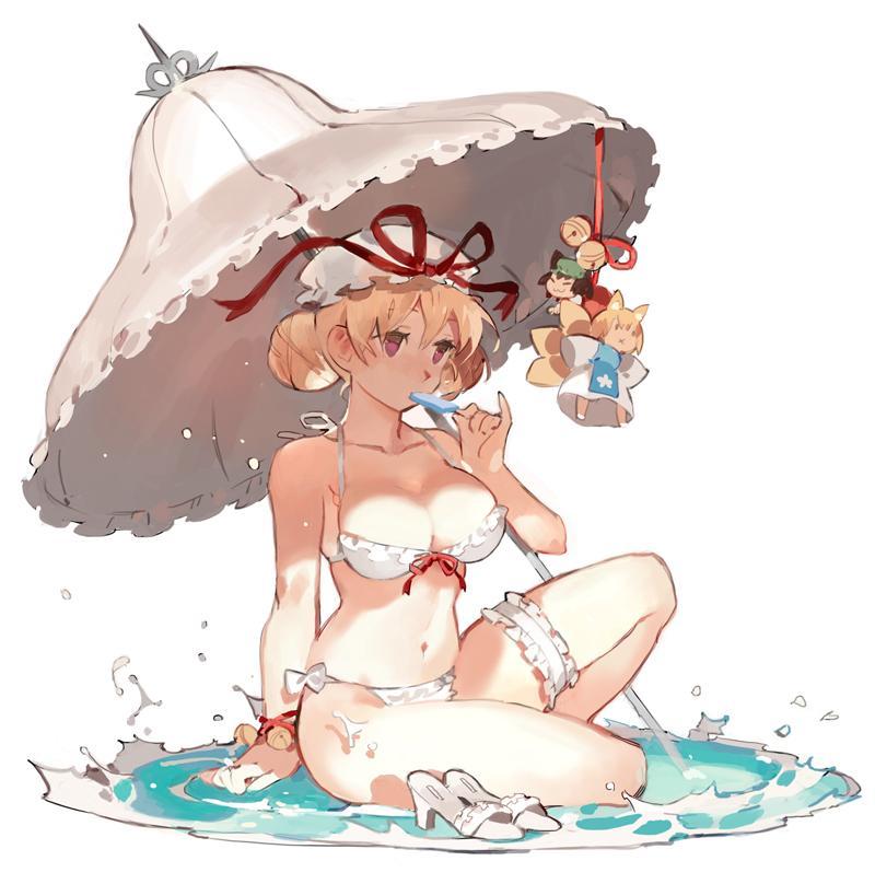 yakumo yukari, yakumo ran, and chen (touhou) drawn by starshadowmagician