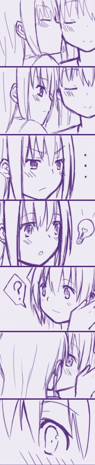 akemi homura and kaname madoka (mahou shoujo madoka magica) drawn by kitsutsuki_(blackcat01)