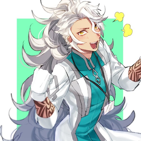romani archaman and solomon (fate and 1 more) drawn by izayoi_(hosiume-sukonnbu)