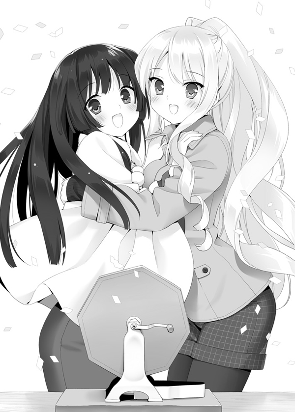 shitogi eris and kirishima shizuku (sono hanabira ni kuchizuke wo) drawn by kani_biimu