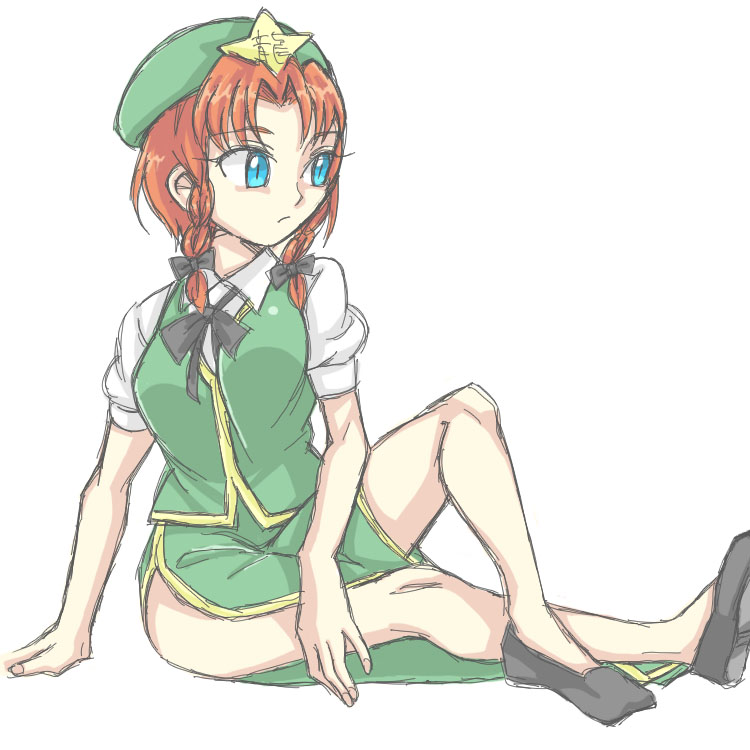 hong meiling (touhou) drawn by yuusha-chan_(gassaku_no_hito)