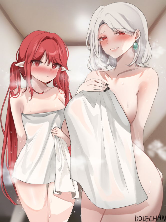 female mage and seria kirmin (dungeon and fighter) drawn by dolechan