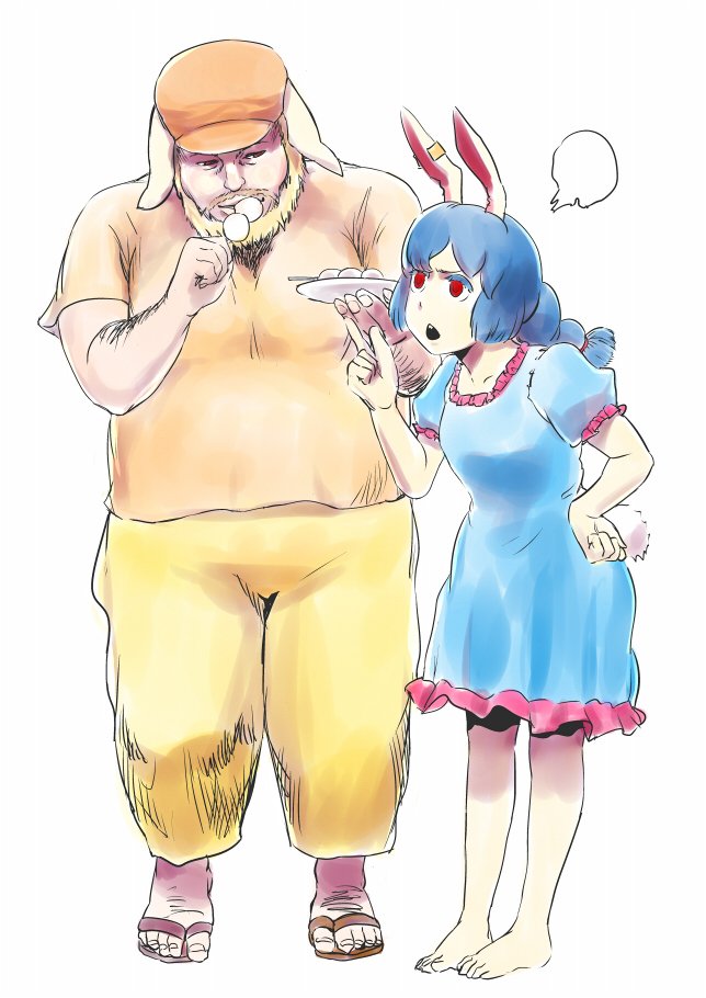 seiran, ringo, and american ringo (touhou) drawn by nekobatake