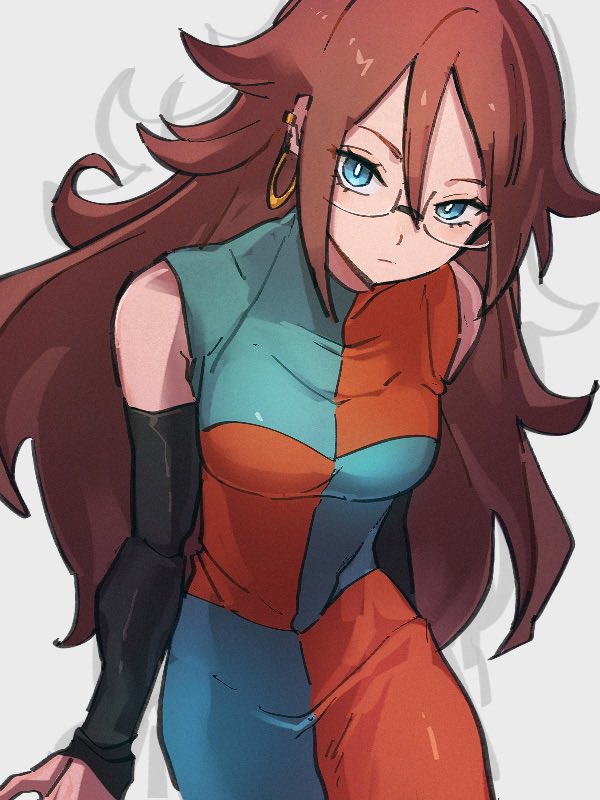 android 21 (dragon ball and 1 more) drawn by kemachiku