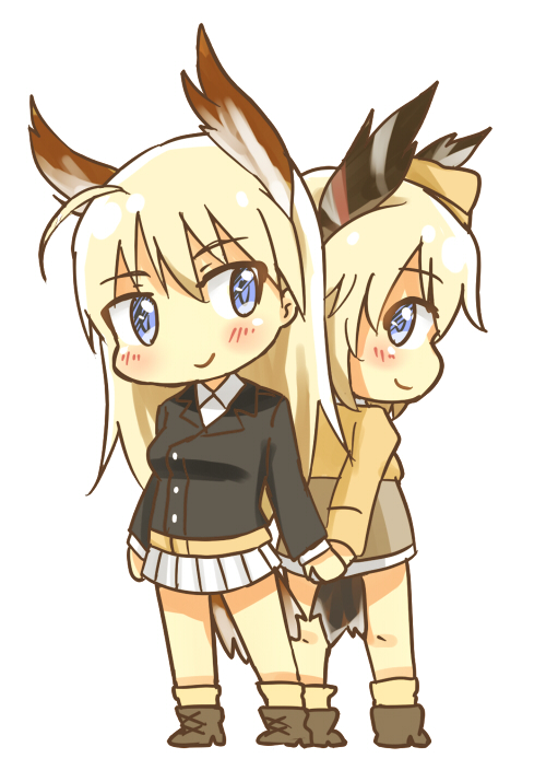 hanna-justina marseille and raisa pottgen (world witches series and 1 more) drawn by hatopoo_(beach7pijon)