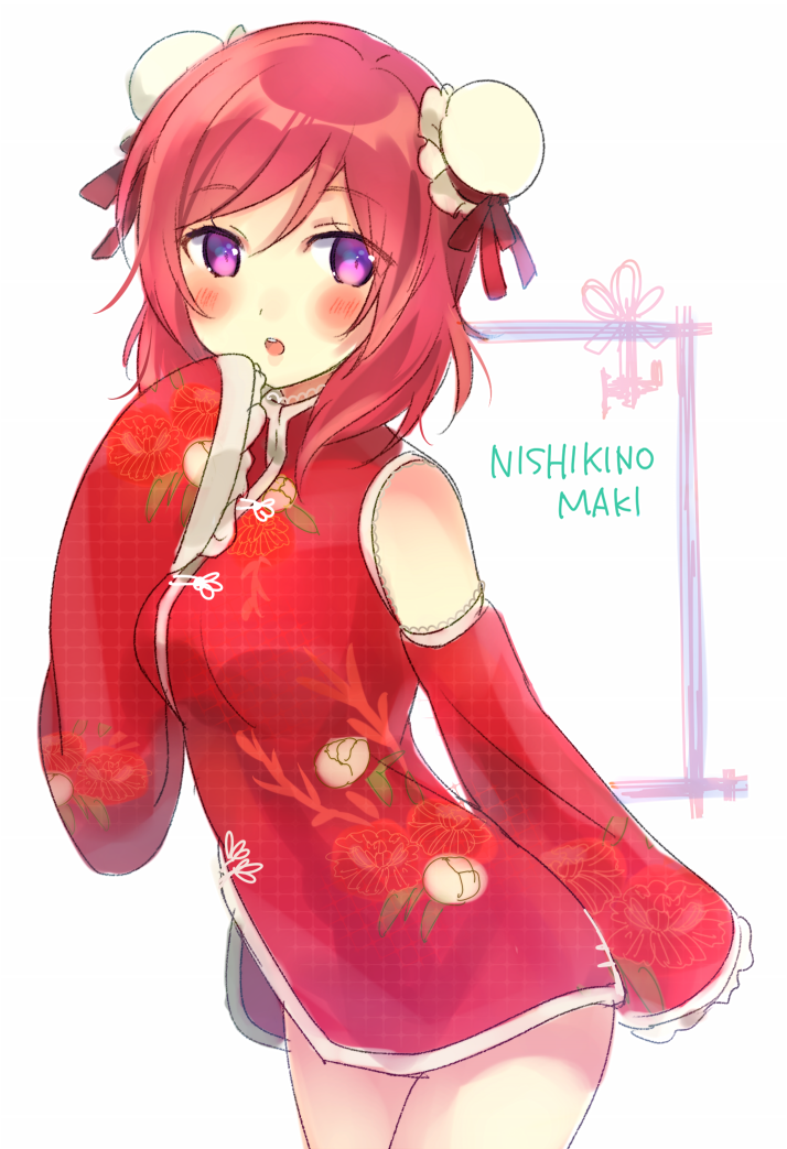 nishikino maki (love live! and 1 more) drawn by kakizato