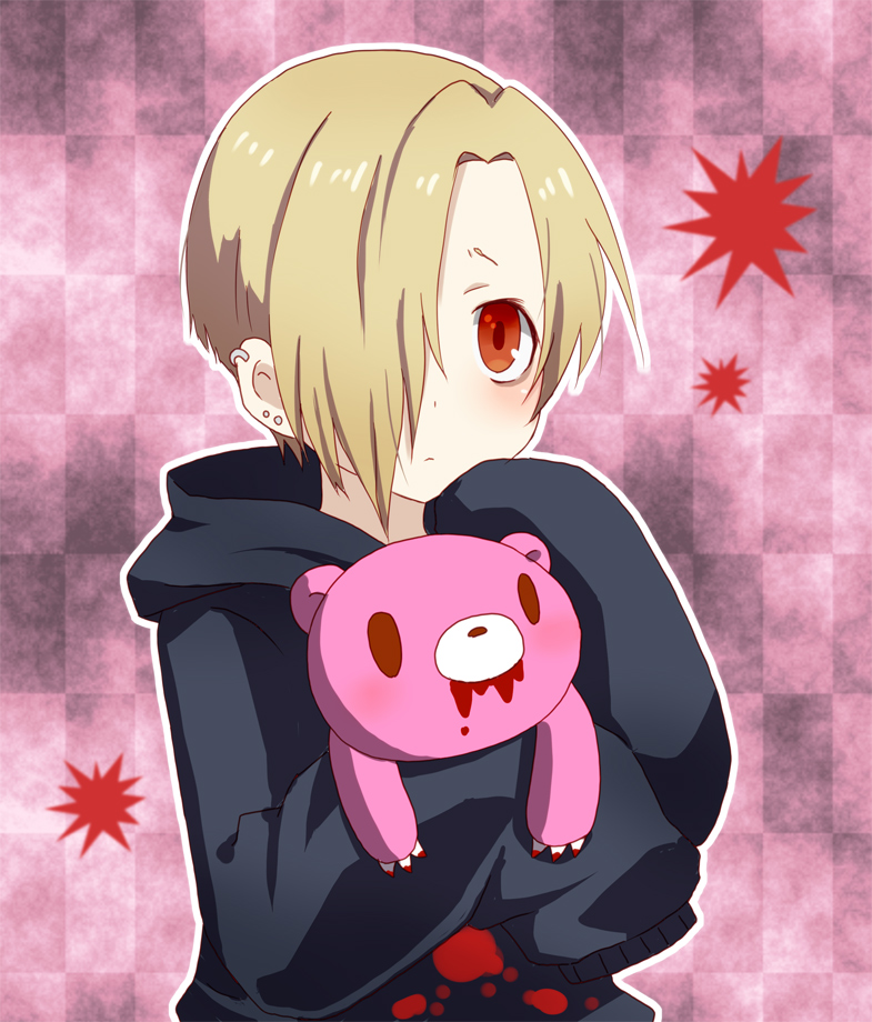 shirasaka koume and gloomy bear (idolmaster and 2 more) drawn by sr_soba