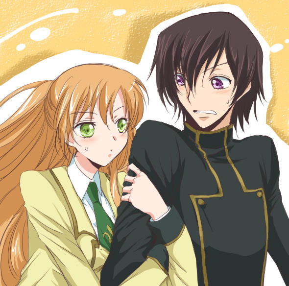 lelouch vi britannia and shirley fenette (code geass) drawn by akina_tsukako
