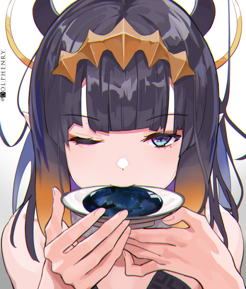 ninomae ina'nis (hololive and 1 more) drawn by dolphenry
