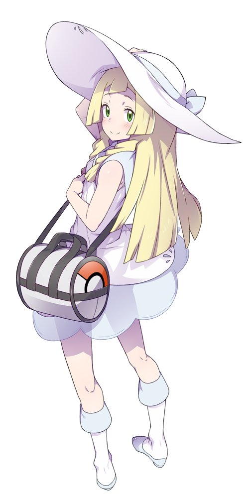 lillie (pokemon and 1 more) drawn by hans.b