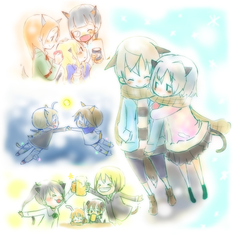 sanya v. litvyak, eila ilmatar juutilainen, miyafuji yoshika, erica hartmann, gertrud barkhorn, and 6 more (world witches series and 1 more) drawn by muro
