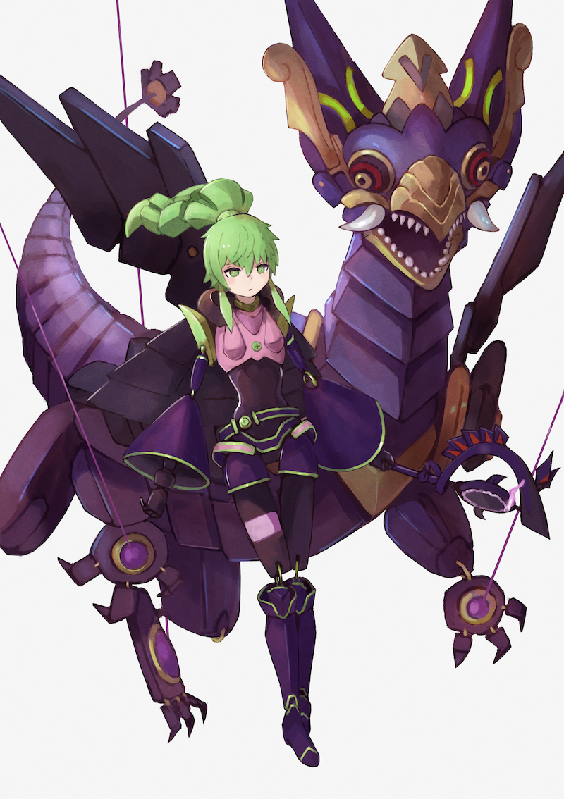 winda, el shaddoll winda, and pulao wind of the yang zing (yu-gi-oh!) drawn by ishii_(young-moon)