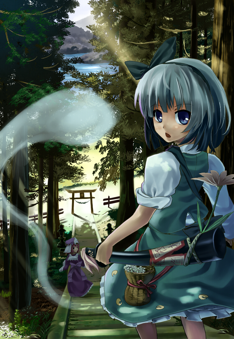 konpaku youmu and saigyouji yuyuko (touhou) drawn by hidebo