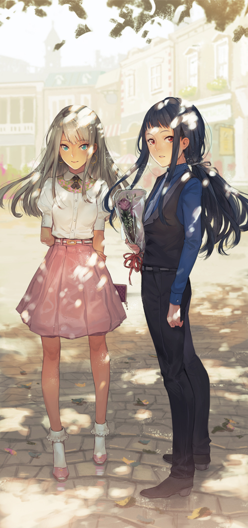 alessandra susu and tendouji musubi (tokyo 7th sisters) drawn by ekao