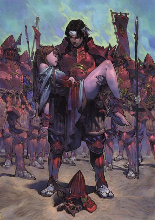 shiho and suo (valkyrie profile) drawn by yoshinari_kou and yoshinari_you