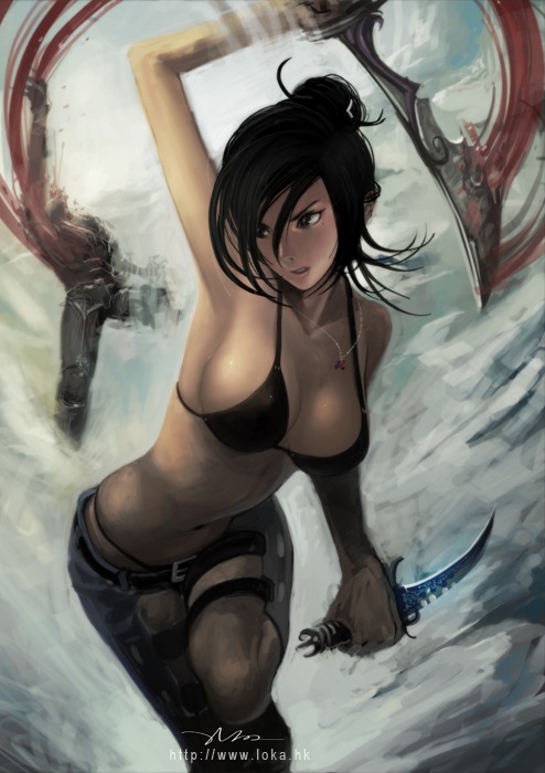 player character, rogue, and loka (warcraft and 1 more) drawn by lokman_lam