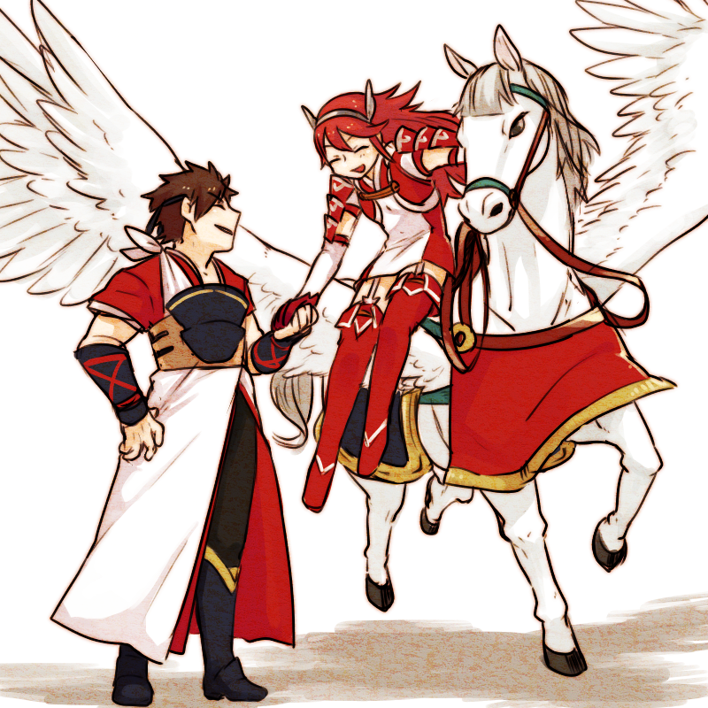 shiro and caeldori (fire emblem and 1 more) drawn by uniko_(unica111)