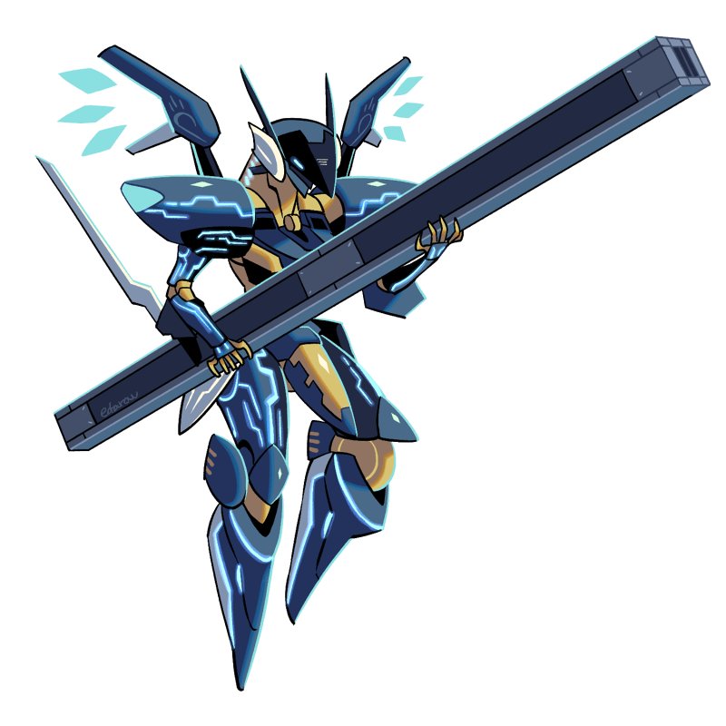 jehuty (zone of the enders and 1 more) drawn by edarow
