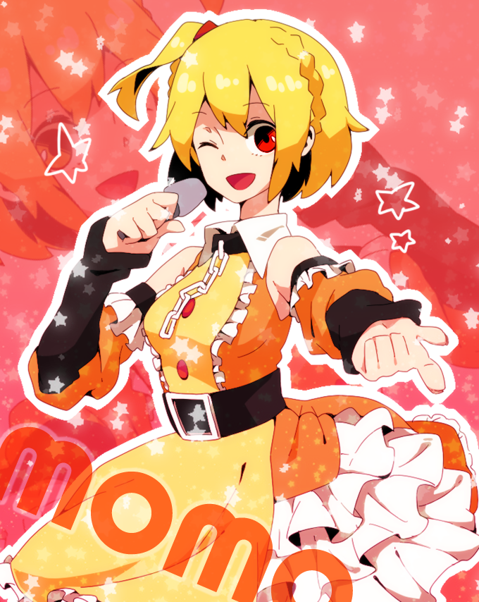 kisaragi momo (vocaloid and 2 more) drawn by yamarisu_(ymrs)