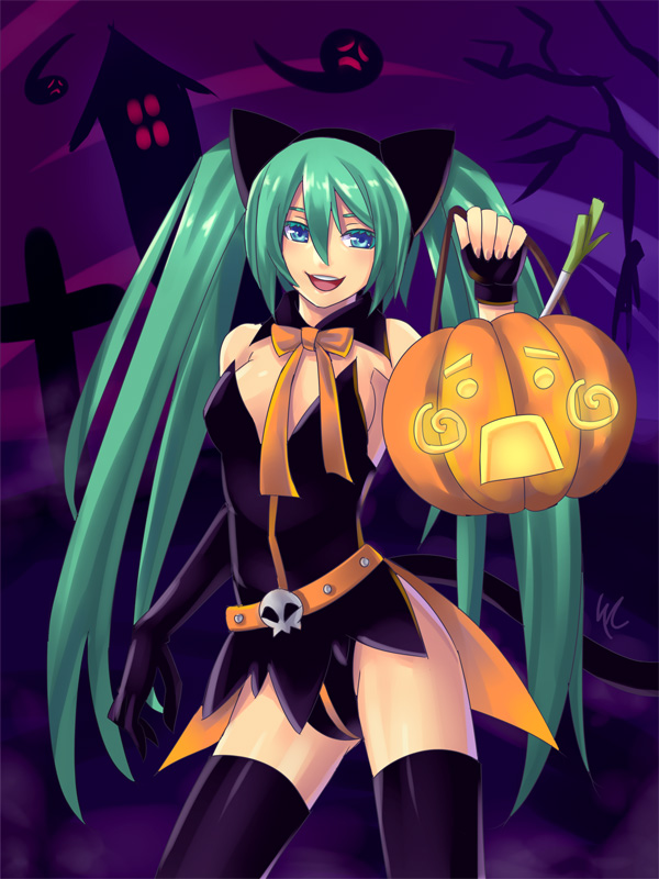 hatsune miku and hachune miku (vocaloid) drawn by kaizeru