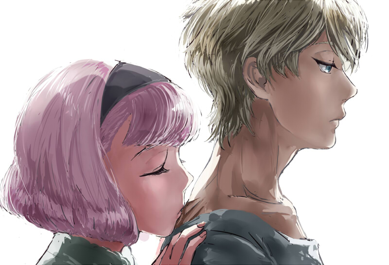 slaine troyard and lemrina vers envers (aldnoah.zero) drawn by tarakoutibiru