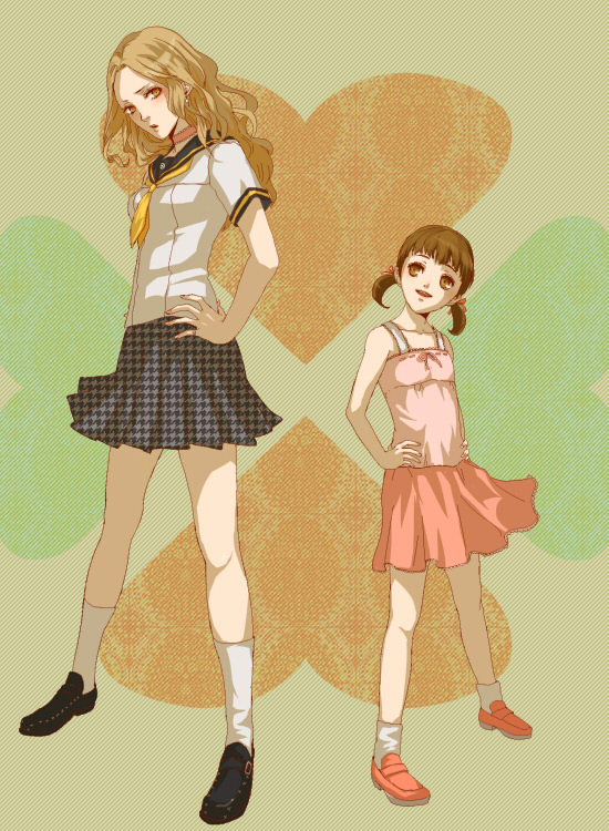 doujima nanako and ebihara ai (persona and 1 more) drawn by tani_(lupe)