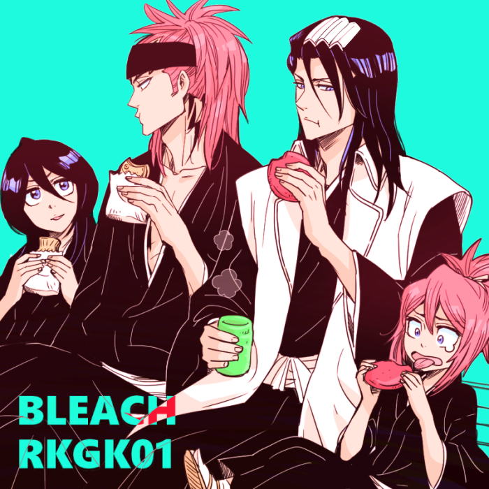 kuchiki rukia, abarai renji, kuchiki byakuya, and abarai ichika (bleach and 1 more) drawn by 3mm
