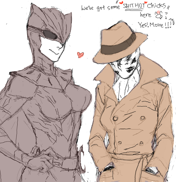 rorschach and nite owl (watchmen) drawn by zer03908