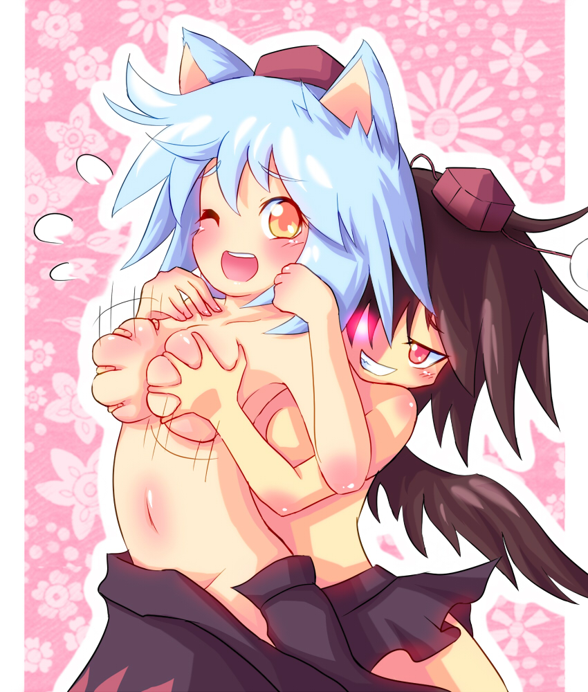 shameimaru aya and inubashiri momiji (touhou) drawn by ayakashi_(monkeypanch)