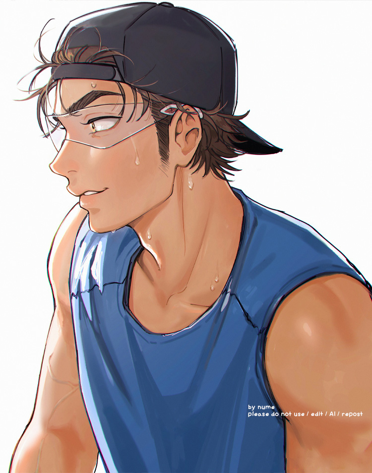 miyuki kazuya (ace of diamond) drawn by nume_x