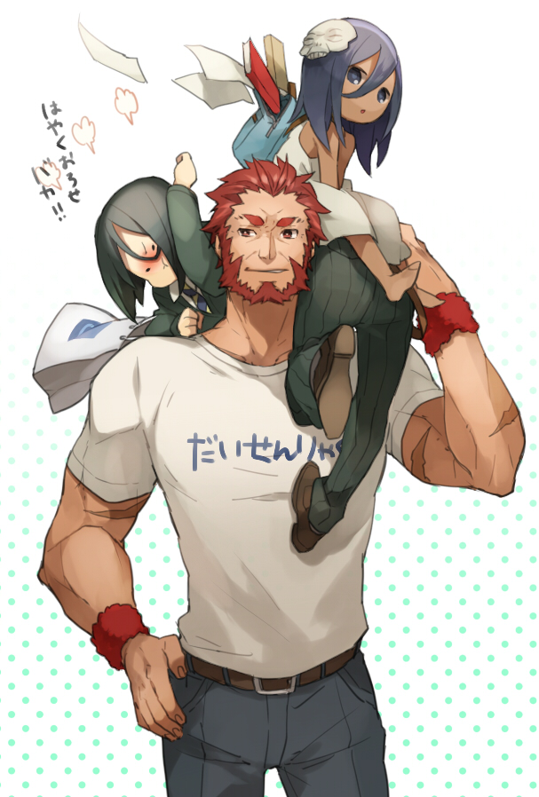 waver velvet, assassin, iskandar, and child assassin (fate and 1 more) drawn by nakahara_(mu_tation)