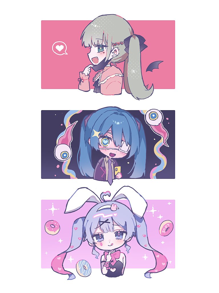 hatsune miku (vocaloid and 3 more) drawn by hiro_0607