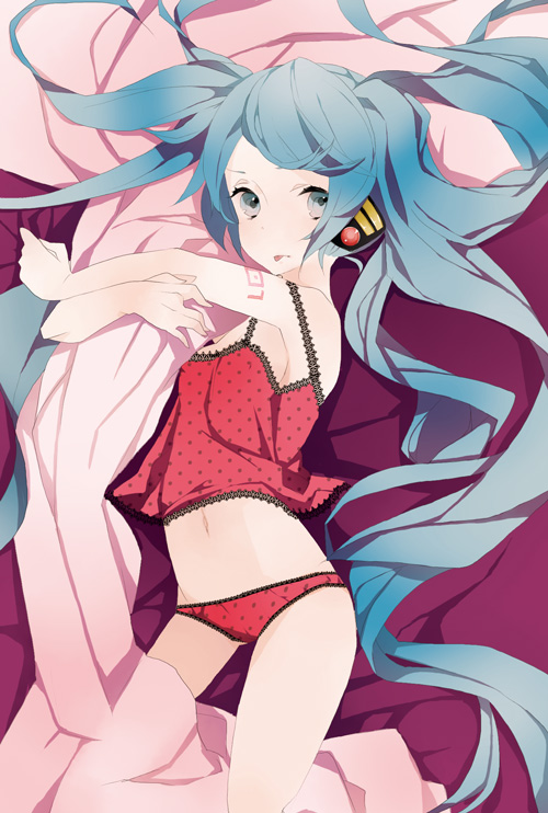 hatsune miku (vocaloid and 1 more) drawn by tomboya
