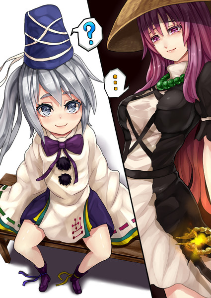hijiri byakuren and mononobe no futo (touhou) drawn by yukinojou_yakan