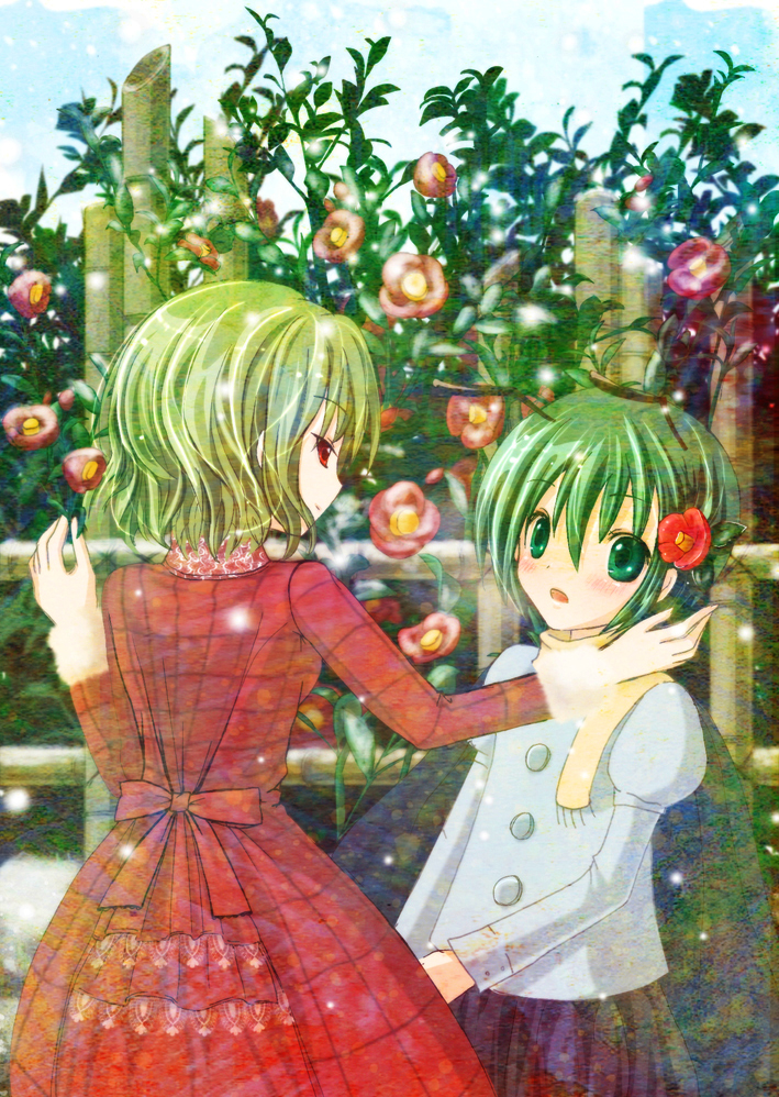 kazami yuuka and wriggle nightbug (touhou) drawn by kinokobatake