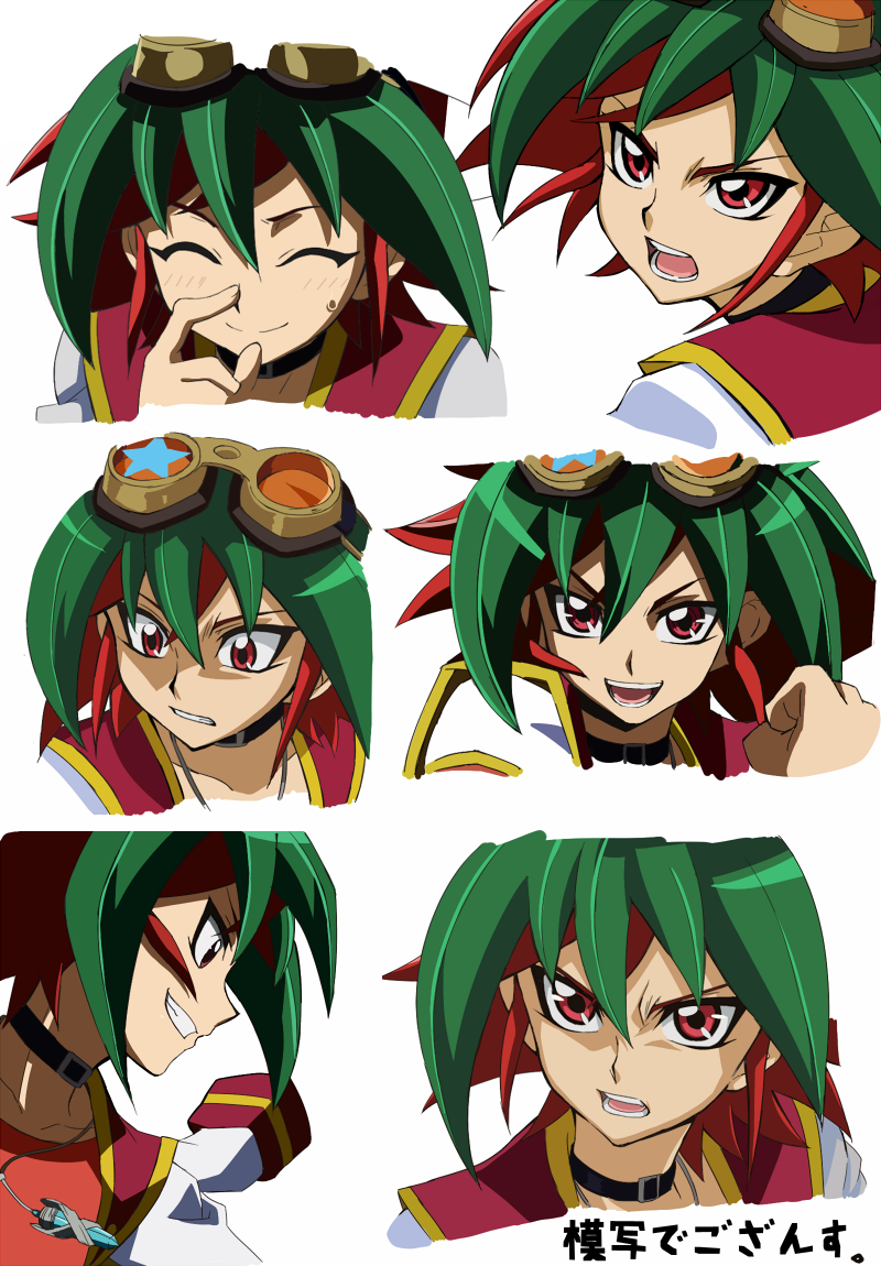 sakaki yuya (yu-gi-oh! and 1 more) drawn by rento_(rukeai)