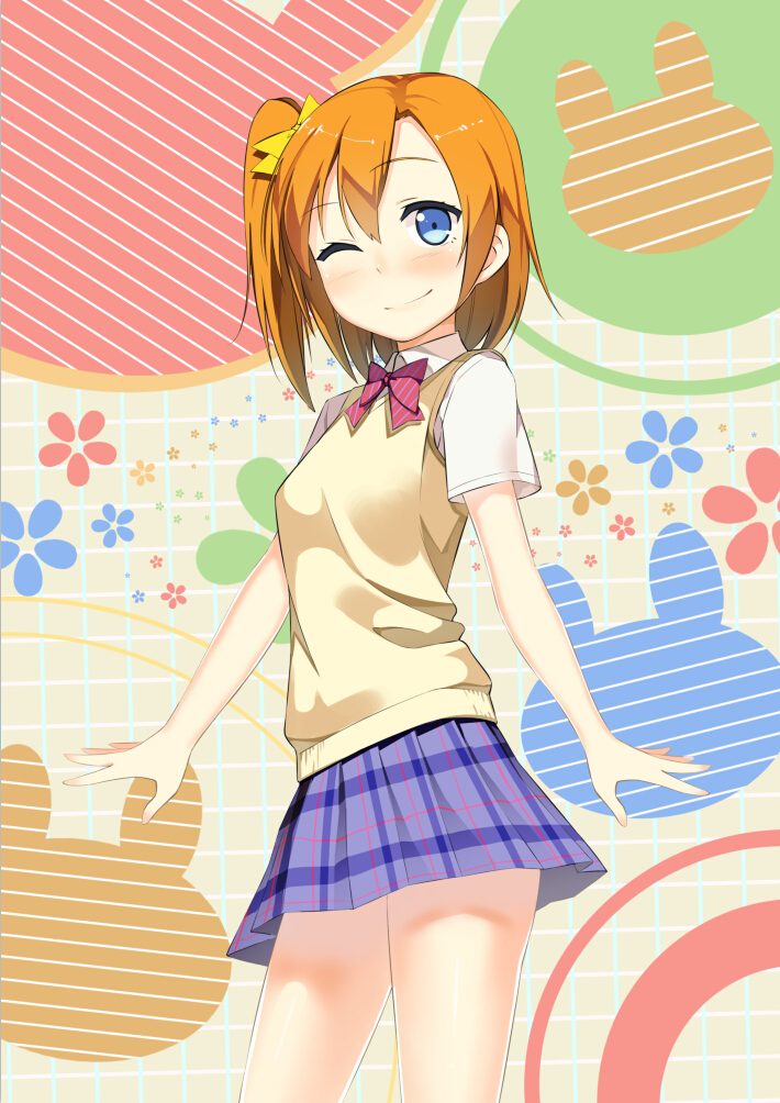 kosaka honoka (love live! and 1 more) drawn by zhanzheng_zi