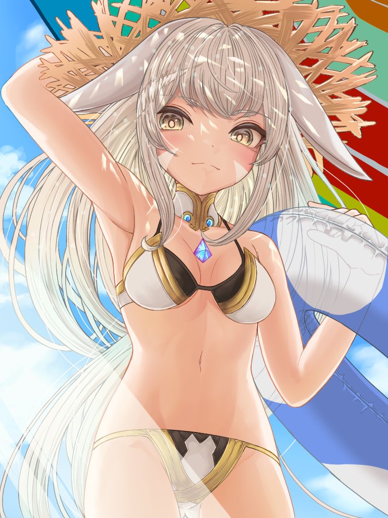 nia (xenoblade chronicles and 1 more) drawn by white-paka