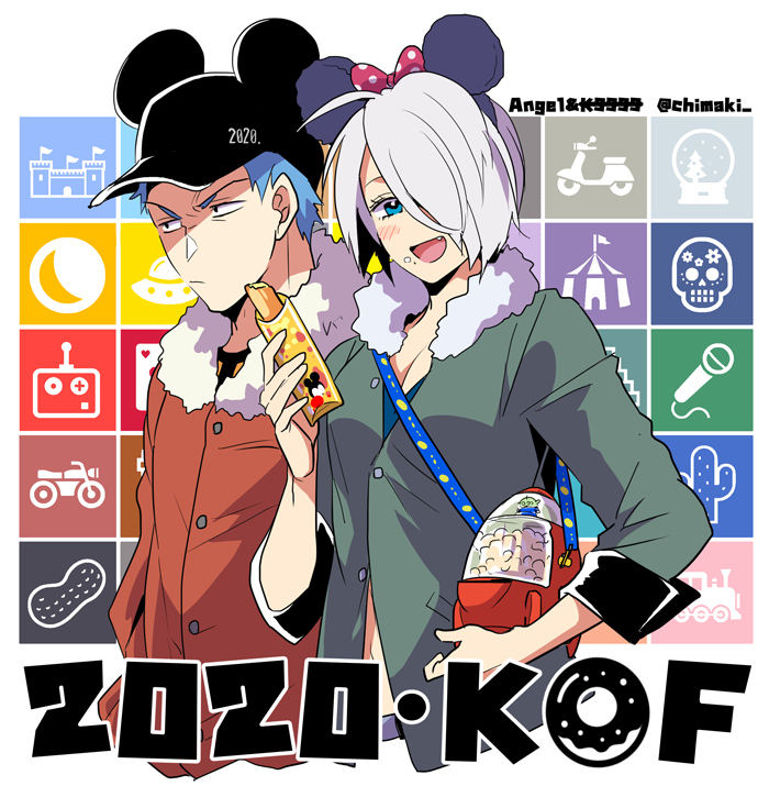 angel and k9999 (the king of fighters) drawn by chimaki_(impressiveanarchy)