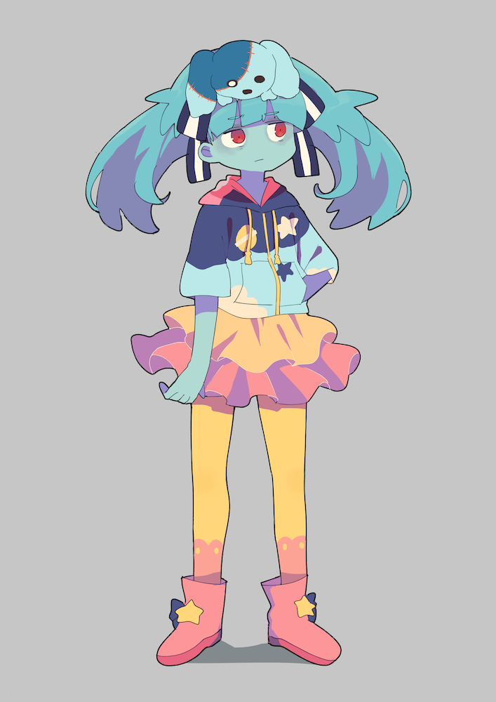 hoshikawa lily and romero (zombie land saga) drawn by nakkasu